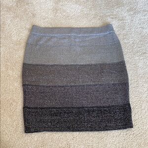 Elegant Gray Gradient Women's Skirt